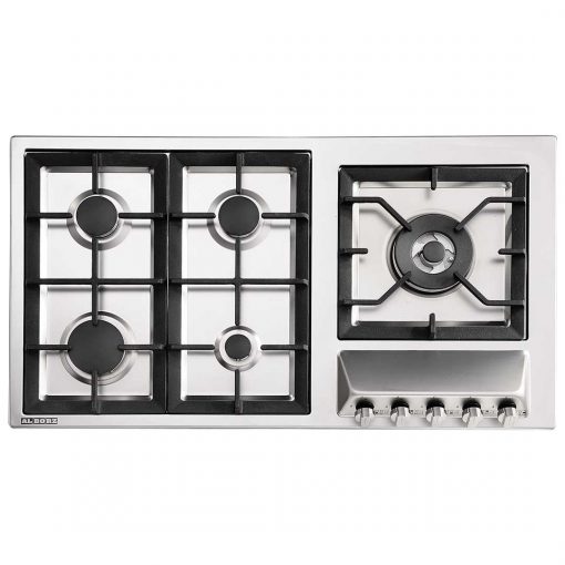 اجاق گاز رومیزی استیل پنج شعله‌ استیل البرز مدل S-5909