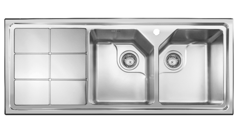 سینک استیل توکار اخوان کد 324