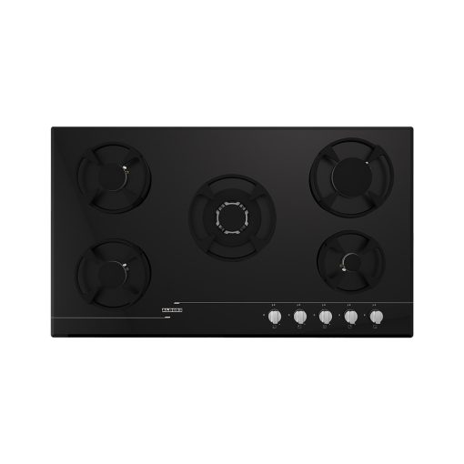 اجاق گاز رومیزی شیشه ای پنج شعله‌ استیل البرز مدل G-5911