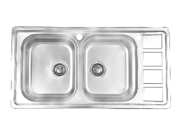 سینک استیل توکار اخوان کد 373